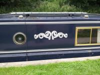 Traditional Style Vinyl Lettering for Narrowboats